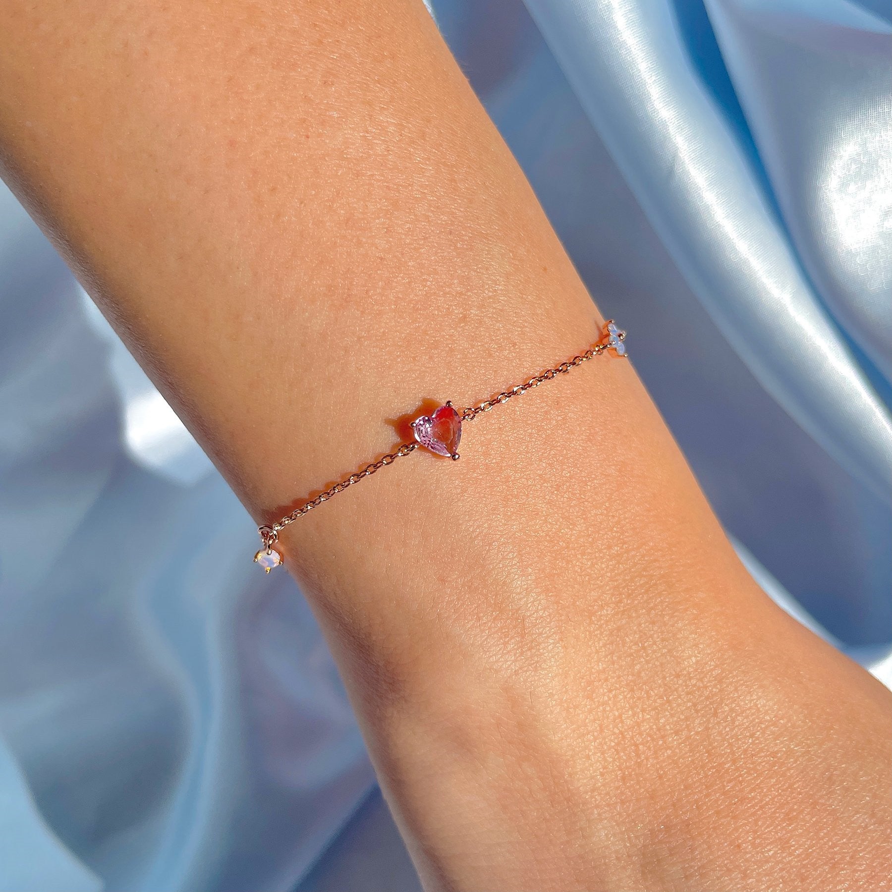 Women's Micro Inlaid Zircon Heart Bracelet