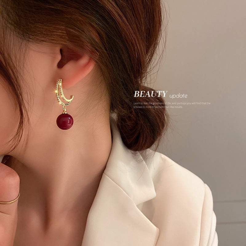 Earrings Temperament Light Luxury High-end Earrings Women