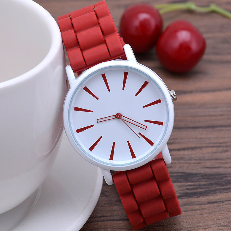 Classic Ultra-thin Silicone Watch Female Student