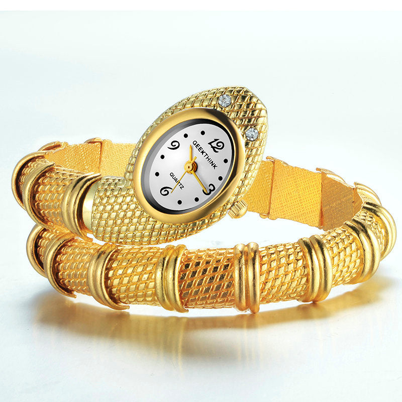 snake Watch Bracelet Gold snake Watch