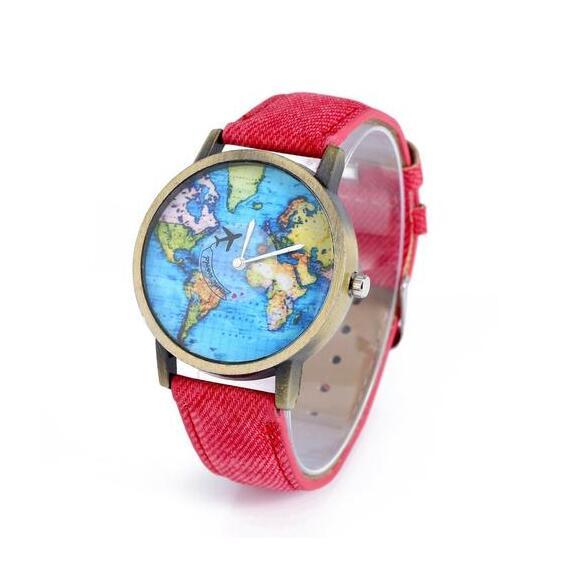 Explosive Model Airplane Ladies Watch Denim Belt