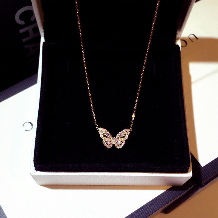 Temperament Butterfly Pendant Necklace