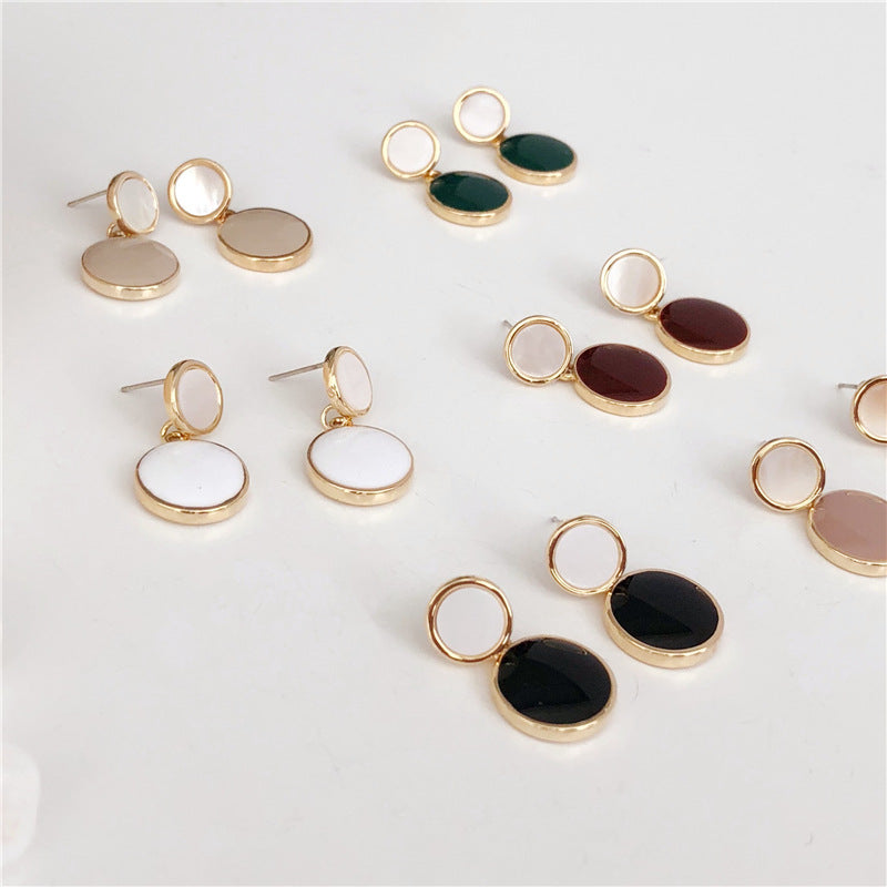 Drop Glaze Feminine Korean Personality Cold Wind Earrings