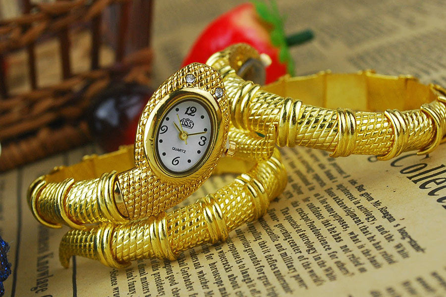 Personalized Diamond Luxury Snake Bracelet Watch