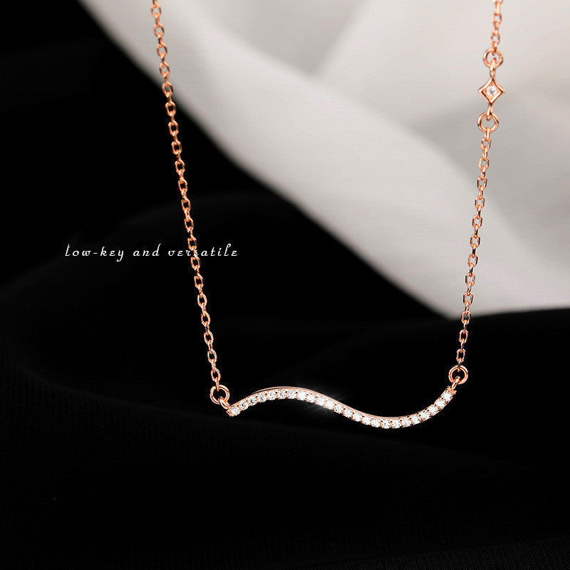 Sterling Silver Light Luxury Niche Design Sense Clavicle Chain Ins Cold Wind New Style