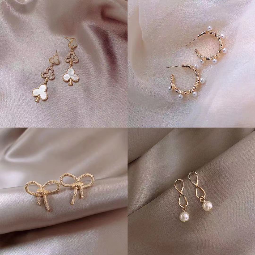 S925 Silver Needle Korean Version Of The New Pearl Earrings Women