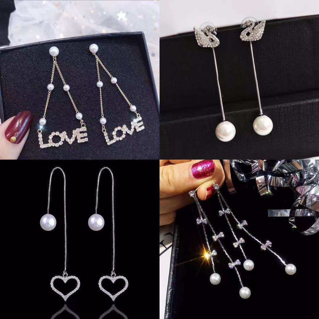 S925 Silver Needle Korean Version Of The New Pearl Earrings Women