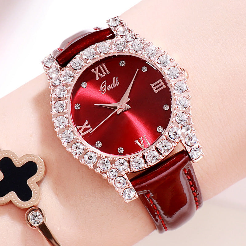 Ladies personality diamond casual all-match watch