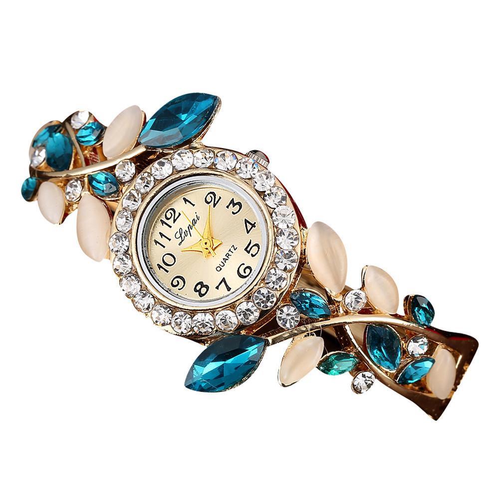 Trendy Diamond Colorful Crystal Women's Bracelet Watch