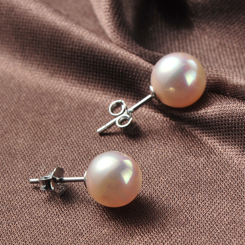 S925 pearl one week earrings