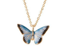 Women's Butterfly Oil Painting Gradient Pendant