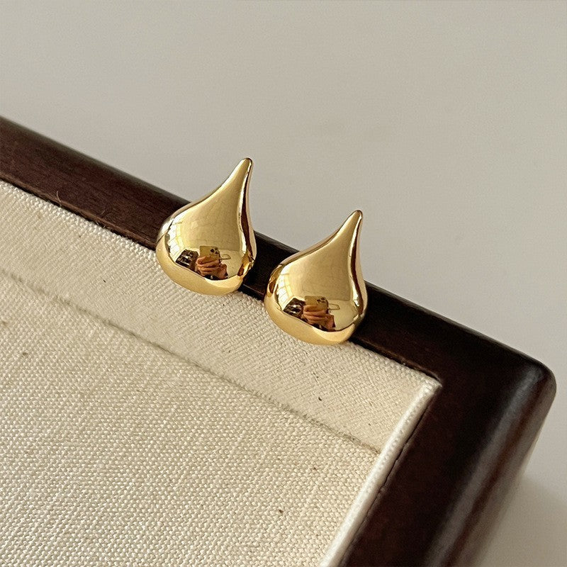 Retro Hong Kong Style Elegant Ear Studs Niche High Sense