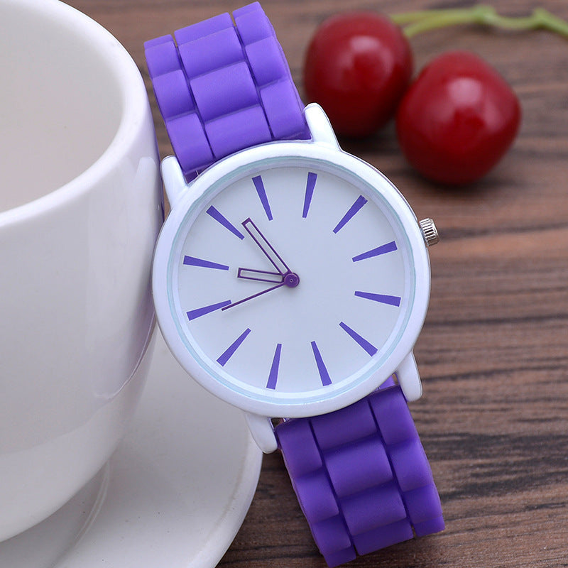 Classic Ultra-thin Silicone Watch Female Student