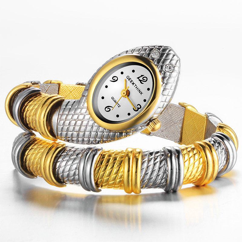 snake Watch Bracelet Gold snake Watch