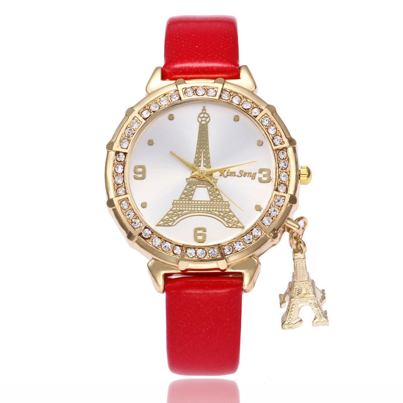 Tower pendant ladies watch