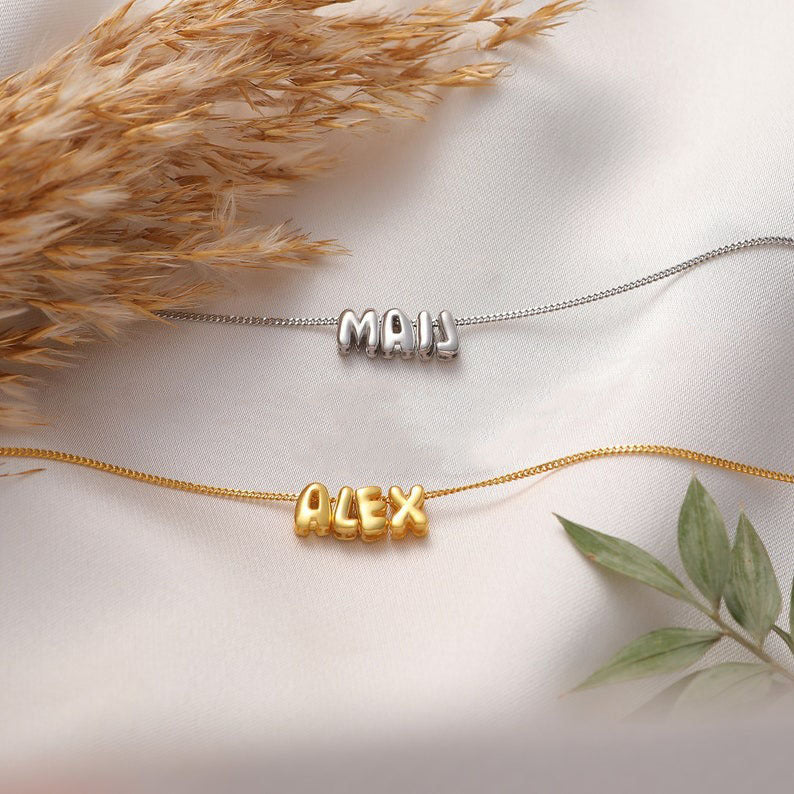 Capital English Letter Splicing Name Cute Pendant