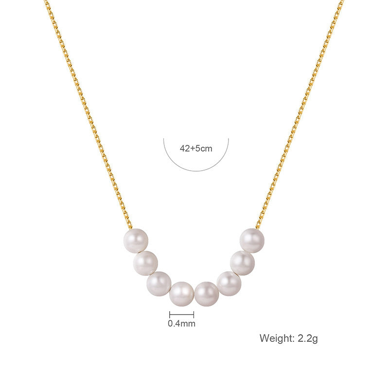 Small Pearl Necklace Women Short Clavicle Chain