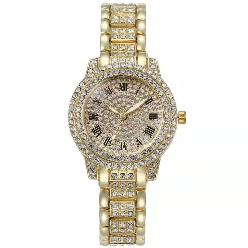 Diamond-encrusted Casual Fashion Women's Watch