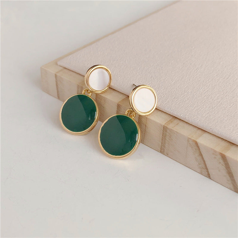 Drop Glaze Feminine Korean Personality Cold Wind Earrings