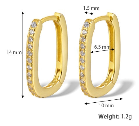 Melissa Oval Hoop Earrings