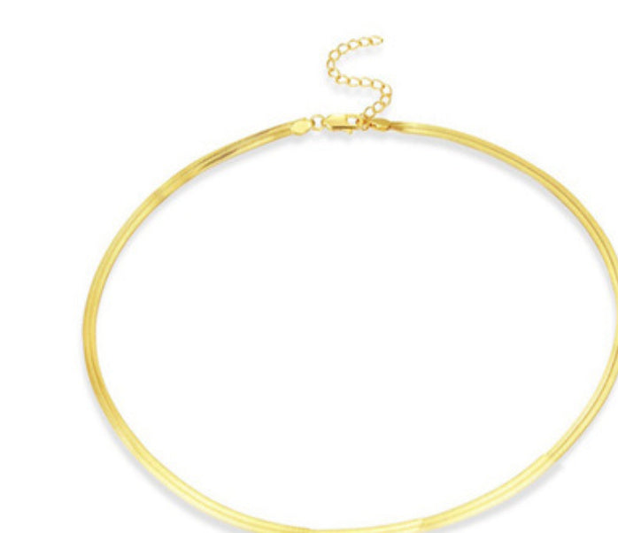 Fashion Simple 18K Gold Snake Necklace