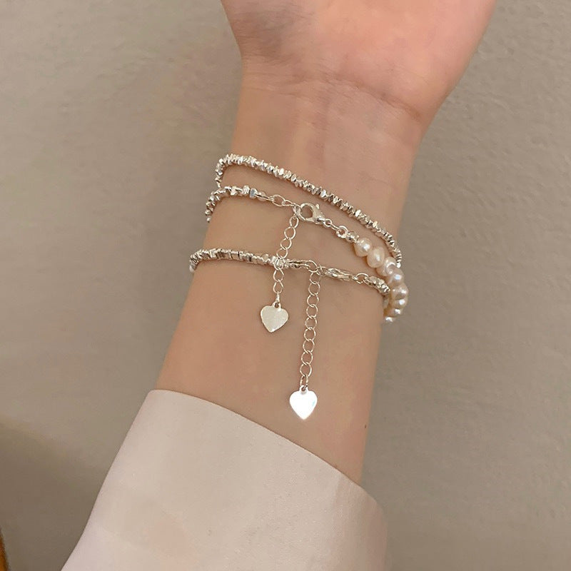 Fashion Silver Pearl Bracelet For Women