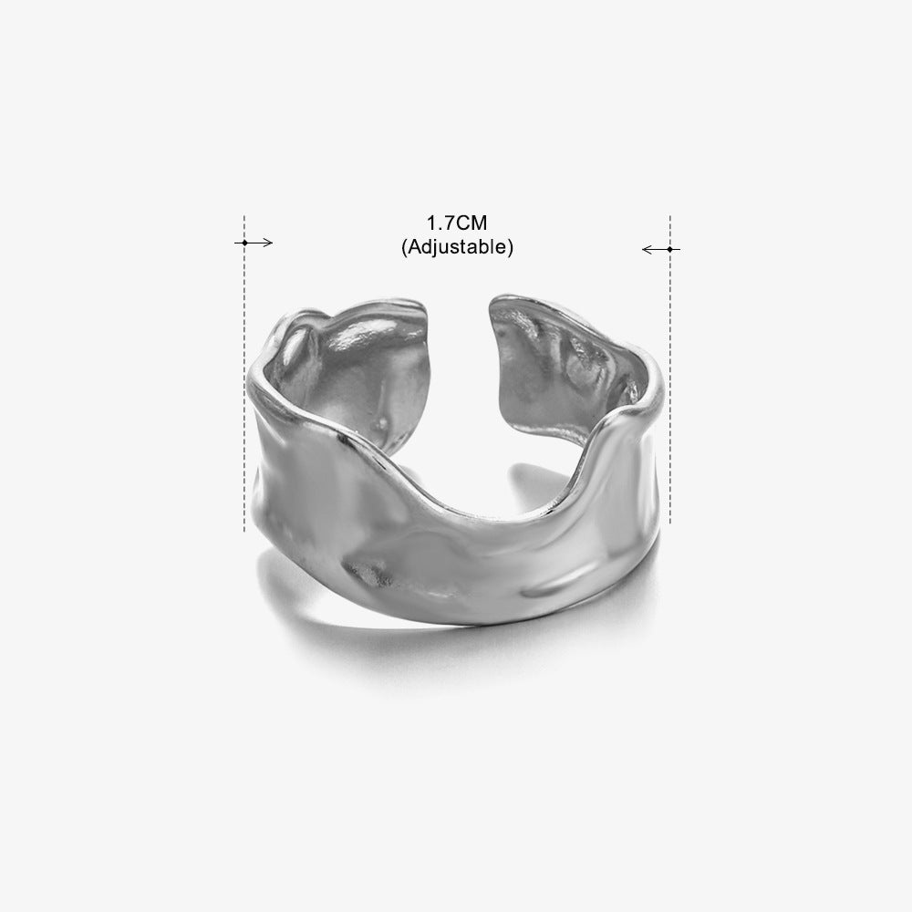 Women's Retro Fashion Stainless Steel Shaped Ring