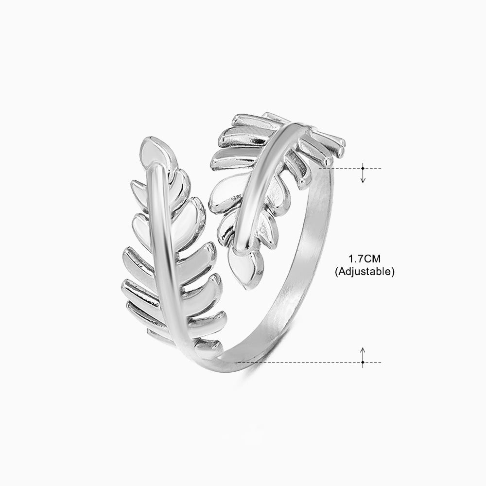 Women's Retro Fashion Stainless Steel Shaped Ring