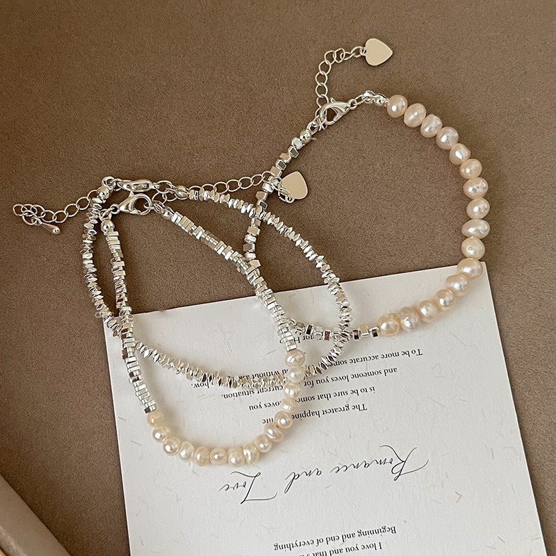 Fashion Silver Pearl Bracelet For Women