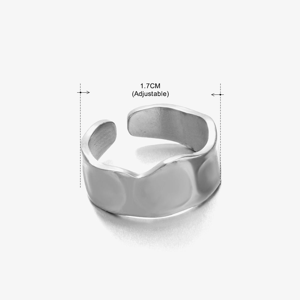 Women's Retro Fashion Stainless Steel Shaped Ring