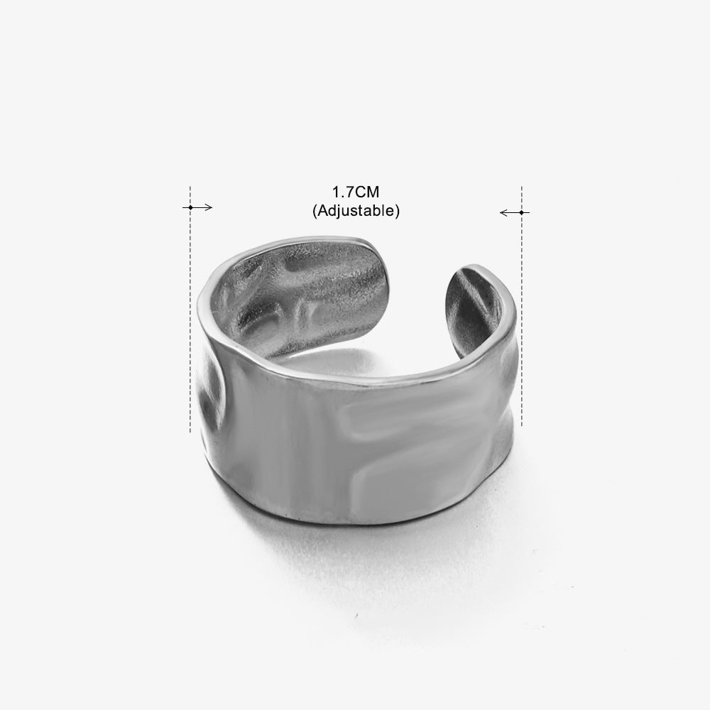 Women's Retro Fashion Stainless Steel Shaped Ring