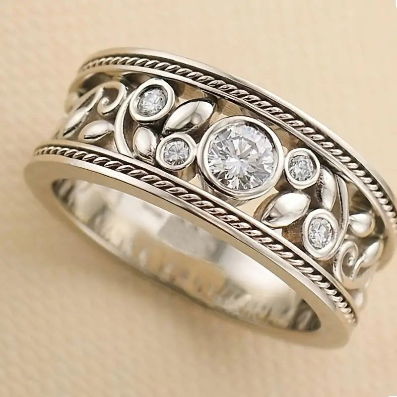 Retro And Fashion All-matching Wide Ring