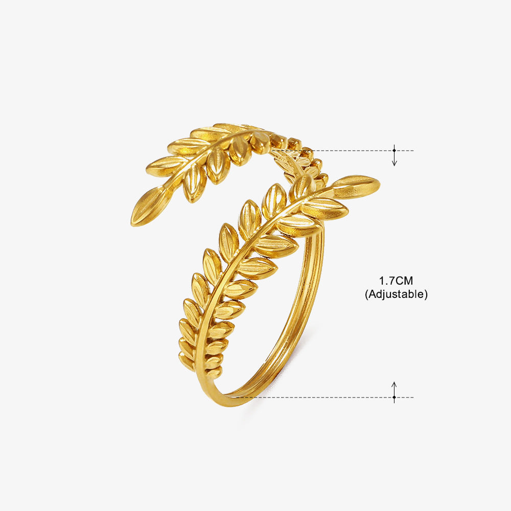 Women's Retro Fashion Stainless Steel Shaped Ring