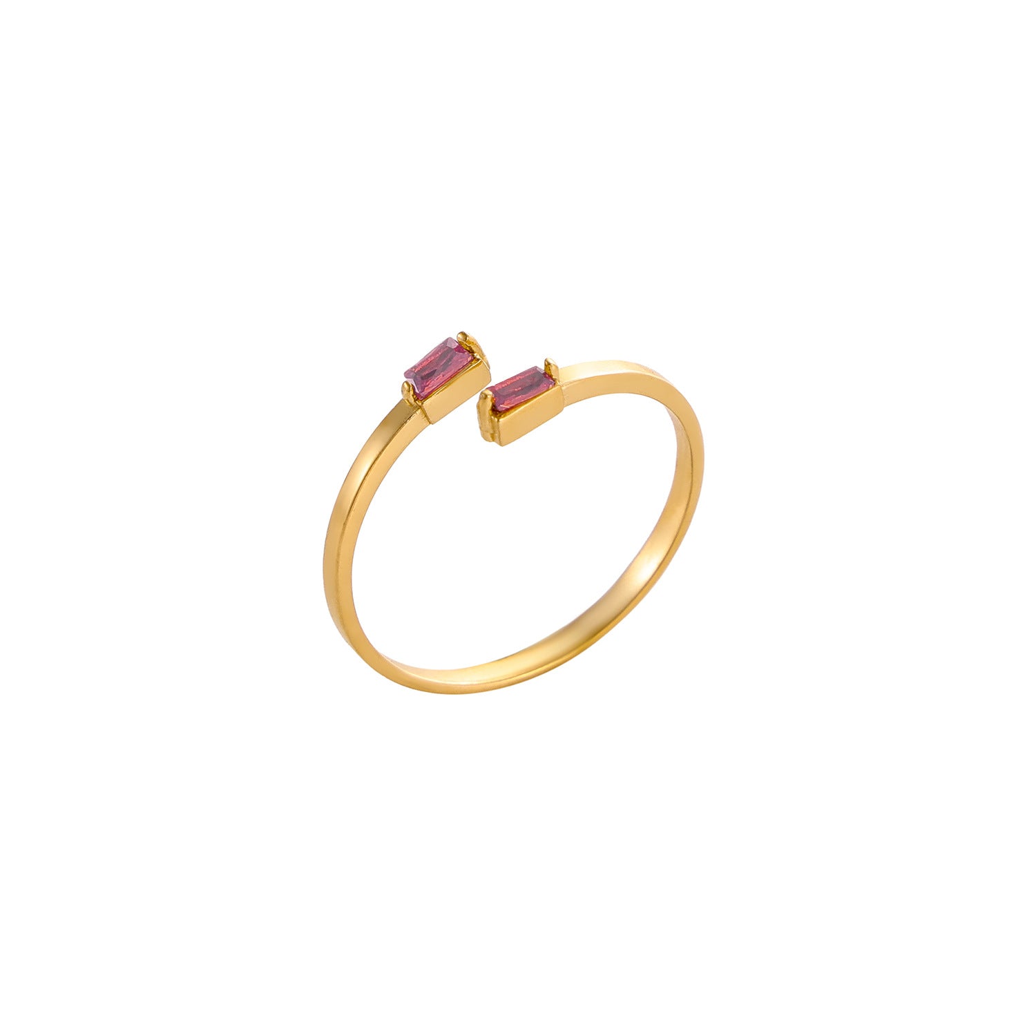 Micro-inlaid Color Zircon Multi-color Ring