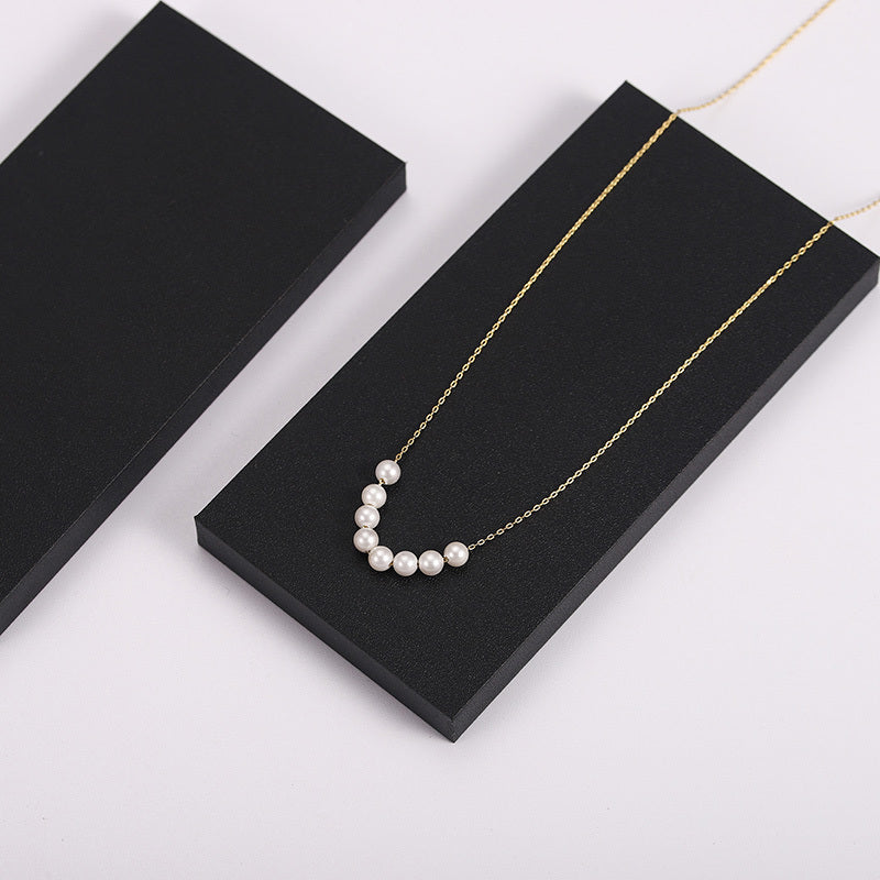 Small Pearl Necklace Women Short Clavicle Chain