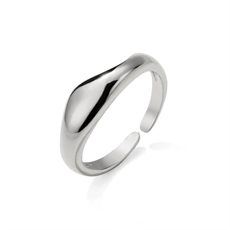 Design Simple Opening Adjustable Ring For Women