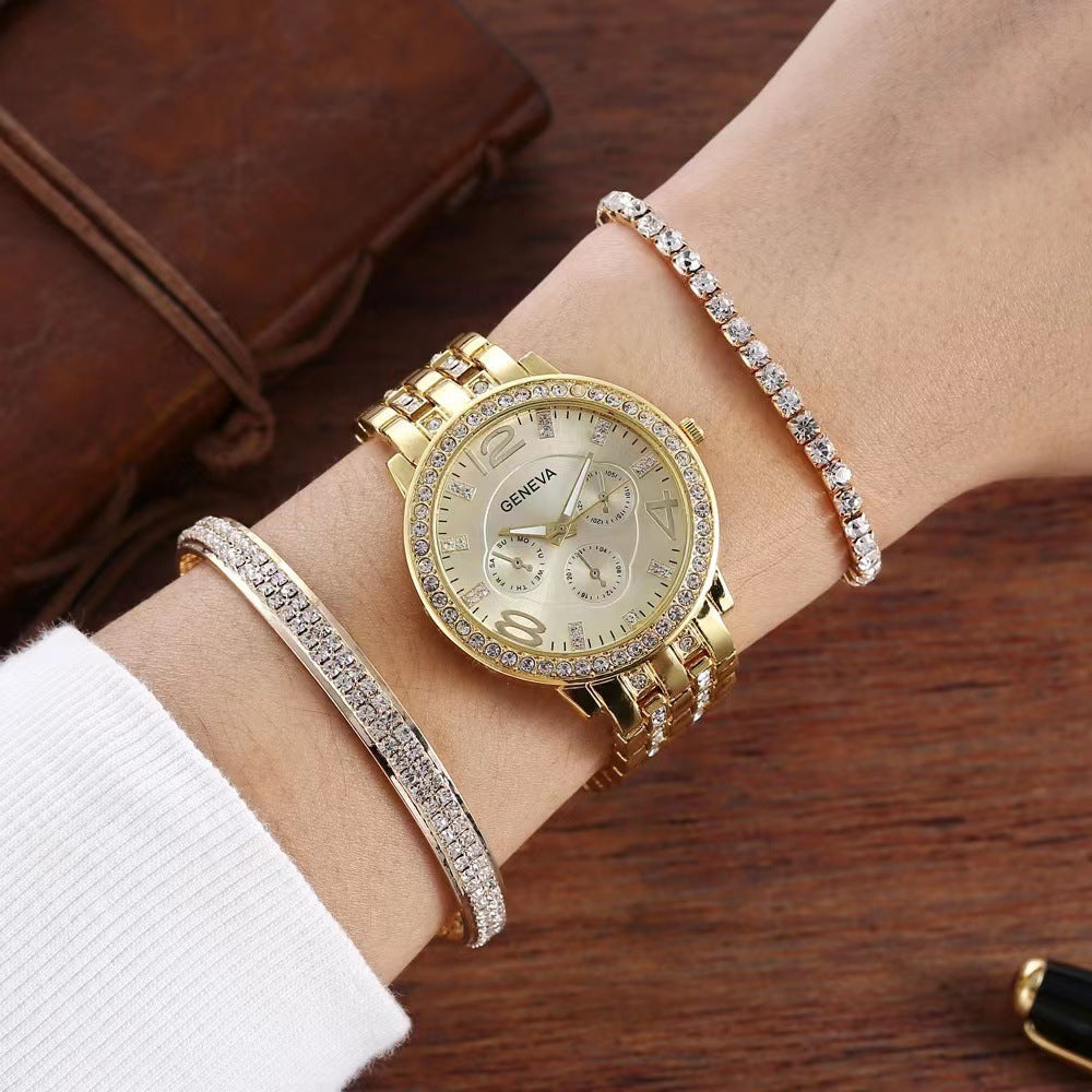 Unisex Three-piece Bracelet Watch