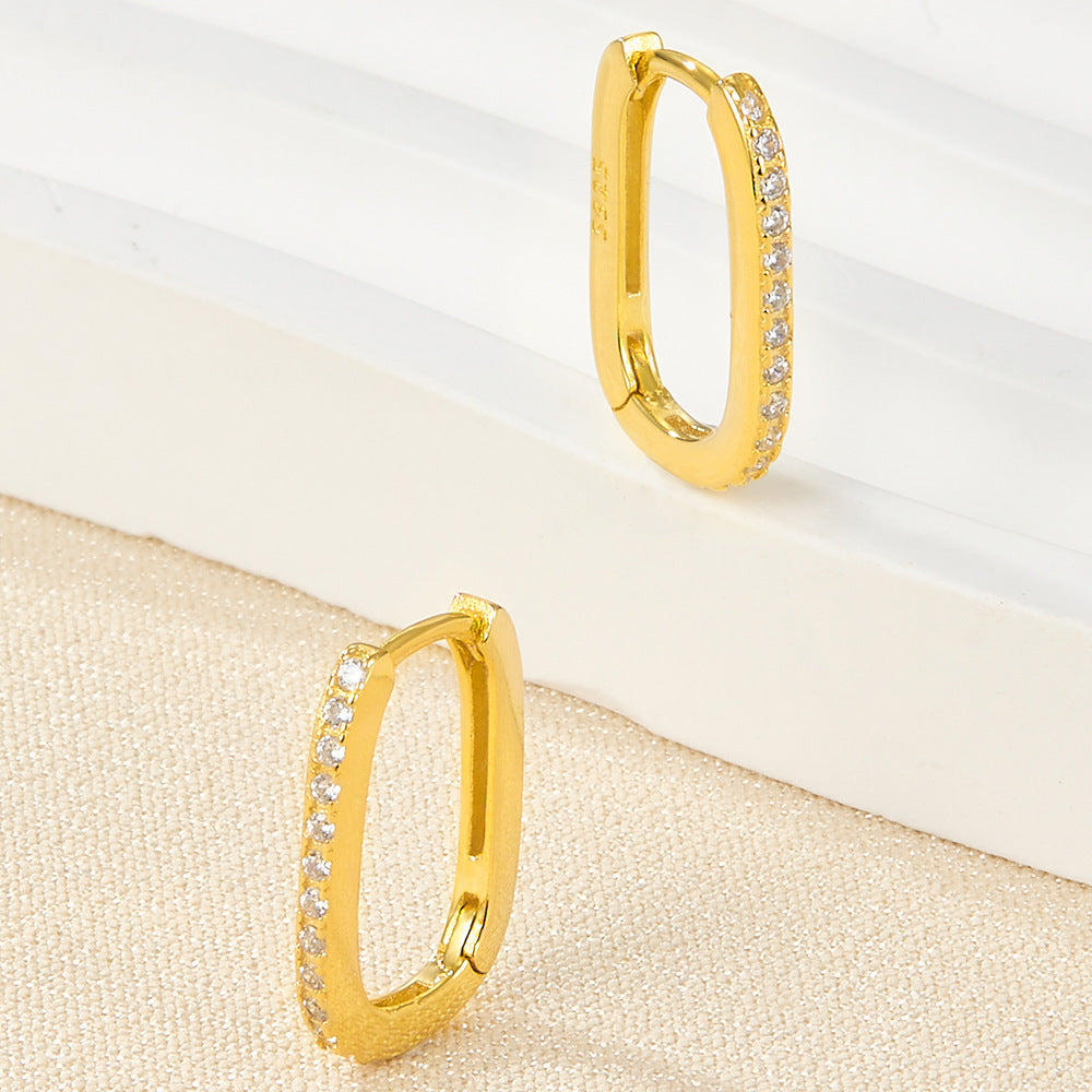 Melissa Oval Hoop Earrings