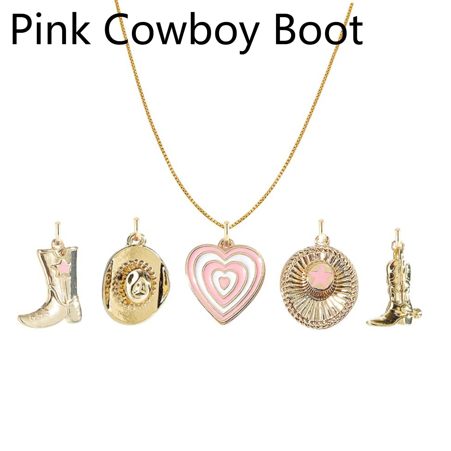 Non-mainstream Love Cowboy Boot Cap Pendant