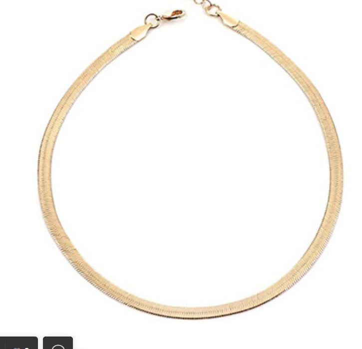 Fashion Simple 18K Gold Snake Necklace