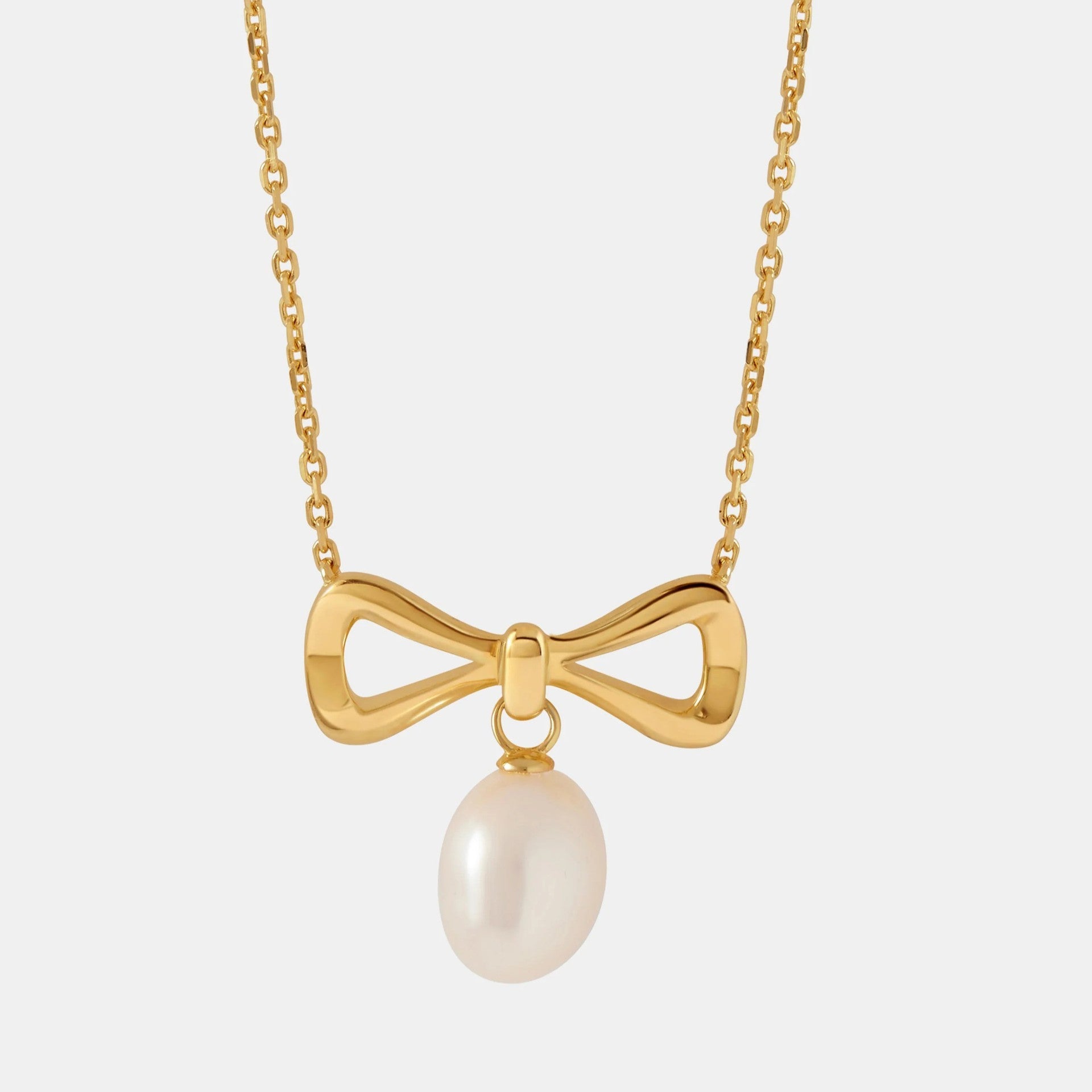 Bowknot Niche Pearl Necklace Bracelet