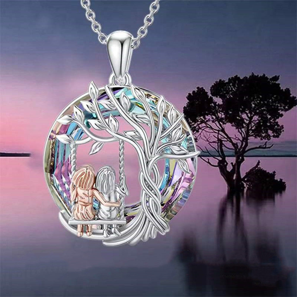 Fashion Little Girl Tree Of Life Pendant Personality