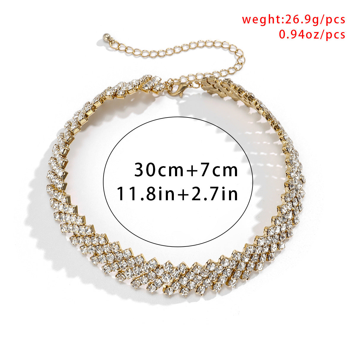 Personalized Hip Hop Diamond Simple Single Layer Necklace