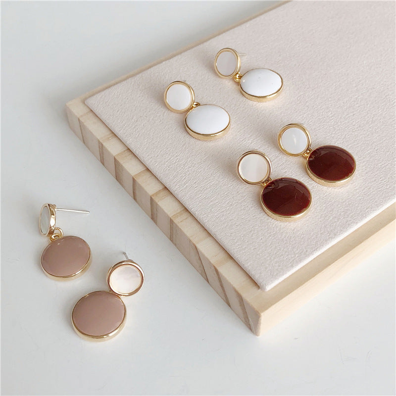 Drop Glaze Feminine Korean Personality Cold Wind Earrings