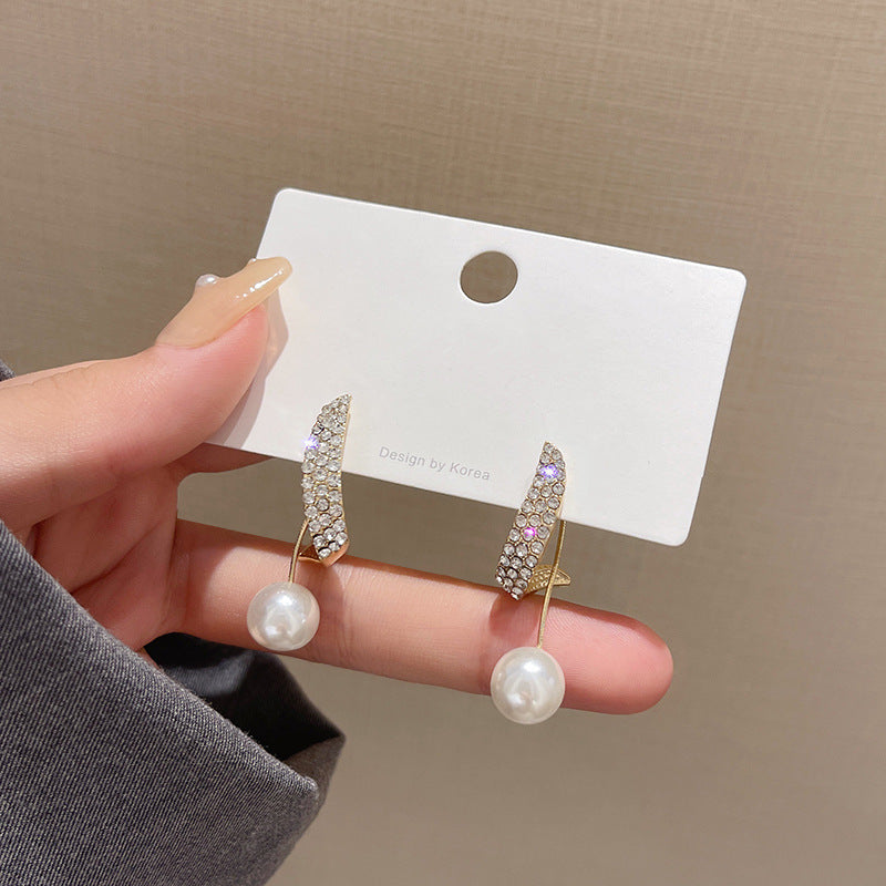 South Korea Dongdaemun Pearl Earrings Women