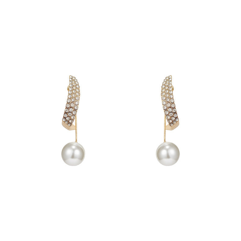 South Korea Dongdaemun Pearl Earrings Women