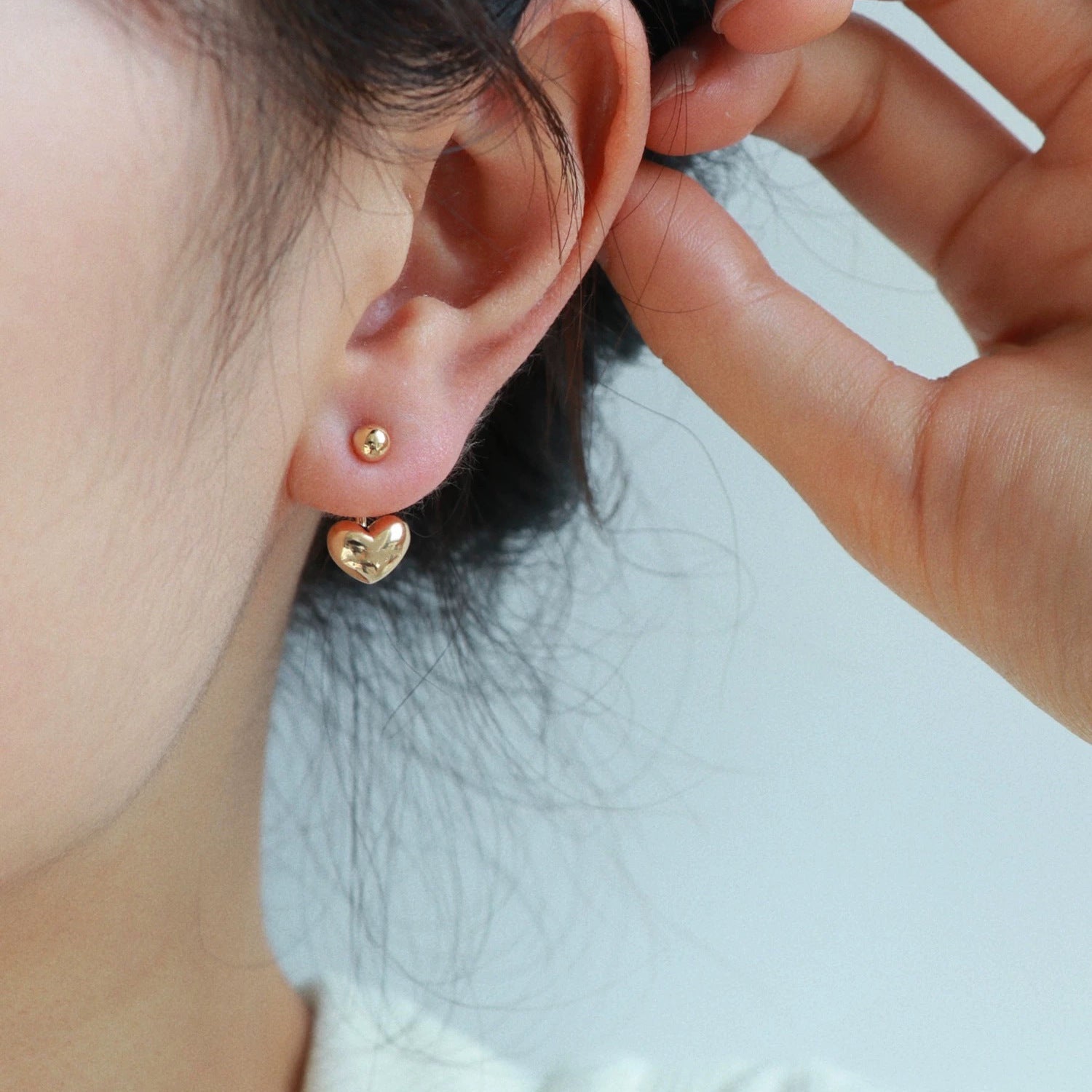 Retro Hong Kong Style Elegant Ear Studs Niche High Sense