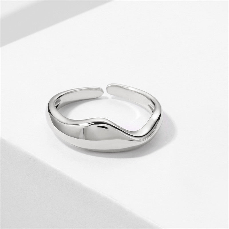 Design Simple Opening Adjustable Ring For Women