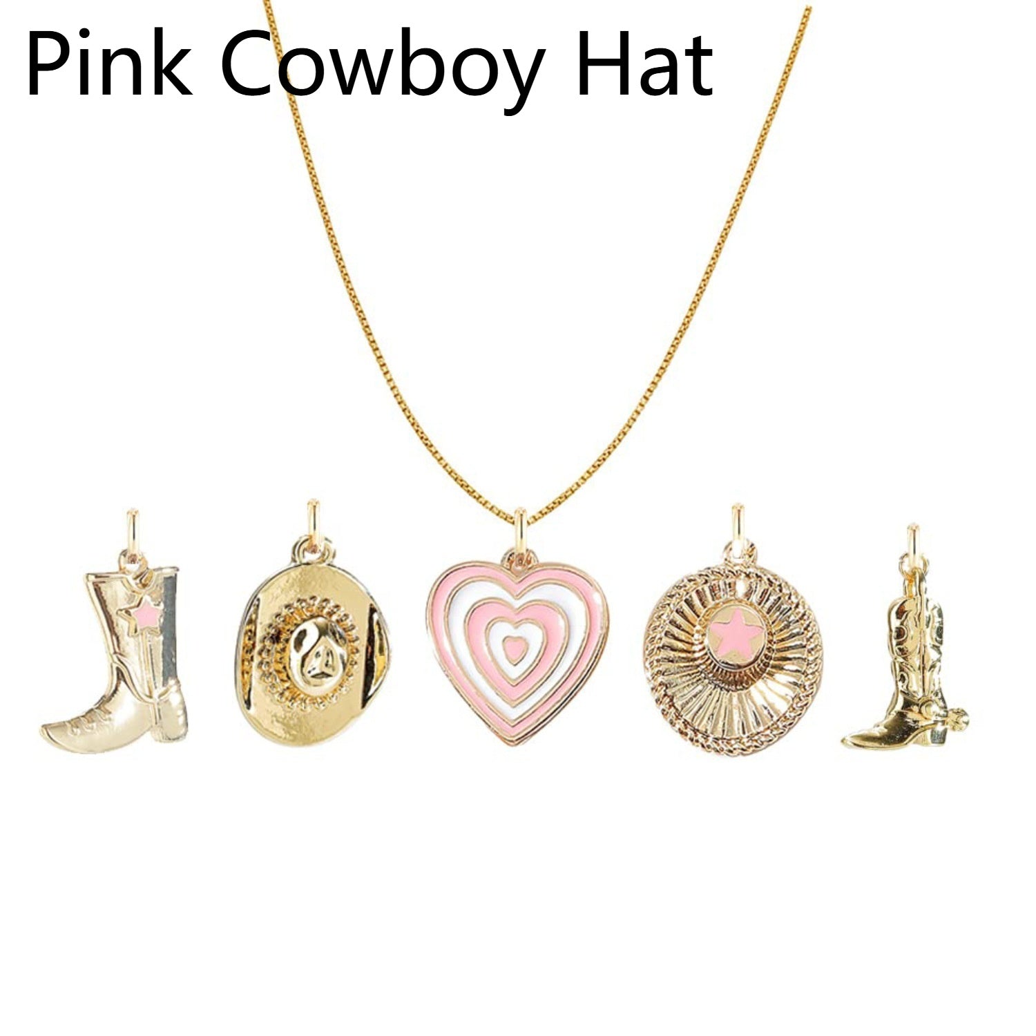 Non-mainstream Love Cowboy Boot Cap Pendant