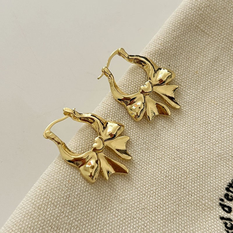 Retro Hong Kong Style Elegant Ear Studs Niche High Sense